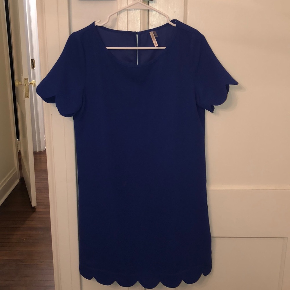 Boutique Scalloped Dress